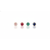 Brinco ponto de luz zirconia redondo baixo 3mm P Brinco ponto de luz zirconia redondo baixo 3mm P